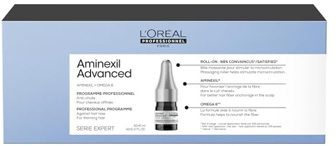 L'Oréal Professionnel, Kur gegen Haarausfall, reduziert Haarausfall ab 6 Wochen & redensifiziert, Roll-On für Damen und Herren, ohne Silikon, 42 x 6 ml