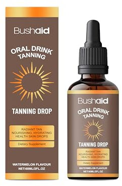 Generisch Trinkbare sonnenlose Bräunungstropfen mit natürlichen und organischen Inhaltsstoffen Advanced Self Bräunungstropfen zum Trinken für Gesicht und Körper 2.02 fl.oz/60 ml Flasche