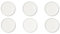 Excelsa Nordic Set 6 Piatti Piani in Ceramica, Bianco