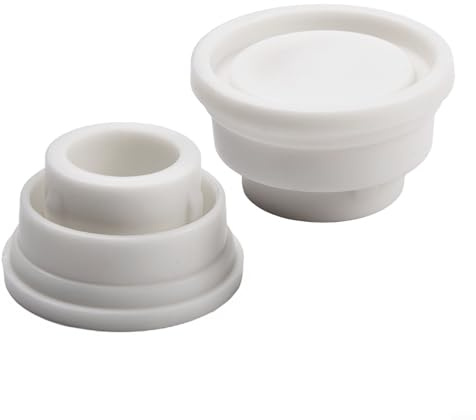 ZWEquipint Lot de 2 butées de protection en caoutchouc blanc pour échelle de piscine, diamètre intérieur de 40 mm, accessoires d'équipement de piscine