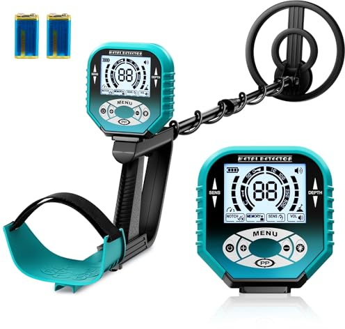 Jradse Professioneller Metalldetektor mit 3 Suchmodi, 25 cm Tiefe, wasserdichter Spule, LCD-Display & verstellbar für Erwachsene & Kinder Metal Detectors MD4073