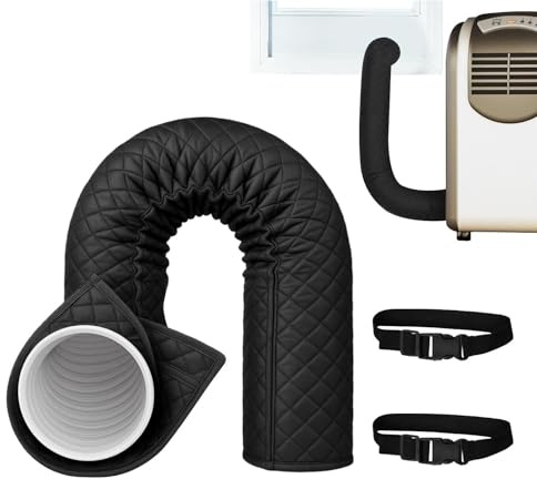 Portable AC Hose Insulation Sleeve, Thermal Pipe Sleeve for 5 & 5.9inch Diameter, Air Conditioner Hose Cover, for Home Garage Basement Apartment Workplace