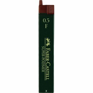 Faber-Castell Super Polymer F schwarz mir – Mine (F, schwarz, 0,5 mm, Box)