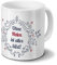 digital print Tasse mit Namen Helen - Motiv Ohne Helen ist Alles blöd - Ornamente Design - Namenstasse, Kaffeebecher, Mug, Becher, Kaffeetasse - Farbe Weiß
