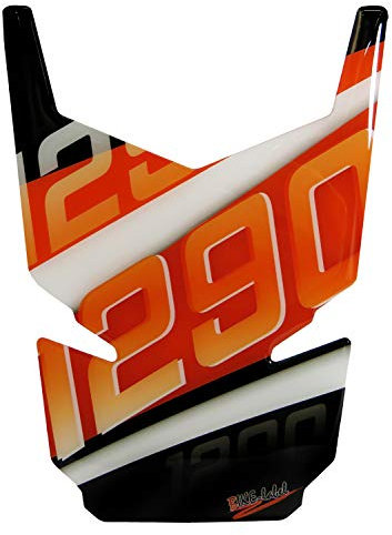 BIKE-label Tankpad Orange Stripes Tank Schutz kompatibel für KTM 1290 Super Duke GT 502544VA