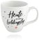 Him & I® - Jumbo Tasse mit Spruch Heute ist mein Lieblingstag - 9,5 cm - 0,45 l - Porzellan Tasse groß - Kaffeetasse - Kaffeebecher - Geschenk Idee für beste Freundin, Mama, Schwester & Kollegin
