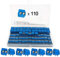 YIXISI 110 Pezzi 5mm 2 Pin PCB Morsettiera a Vite, per Prototipo PCB Scheda Circuito Stampato per Arduino (Blu, 100pz 2 Pin)