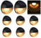 KMASHI Solar Fence Lights - Warm White (8Pack) for Garden, Fence, Patio Use
