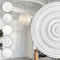 HEXIM Perfect Stuckrosette aus PU hartschaum - Deckenrosette weiß, Zierelement, Stuck (B3044, Ø 74cm) Dekorbau Wand Deckenstuck Wandstuck rund