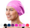 Gorro de Natación Premium Limmys para Mujer con Pelo Largo, Gorro de Baño de Silicona Suave, Ajuste Cómodo, Espacio Extra, Resistente al Cloro, Hipoalergénico, Aprobado por Nadadoras de Todo el Mundo