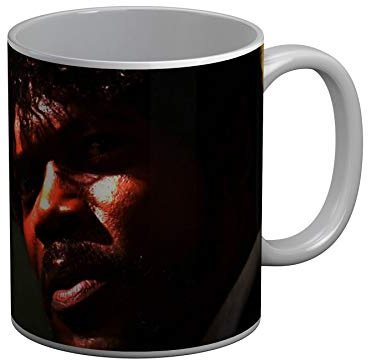 Samuel L. Jackson Pulp Fiction Scary Look Cinema Cliche Mug