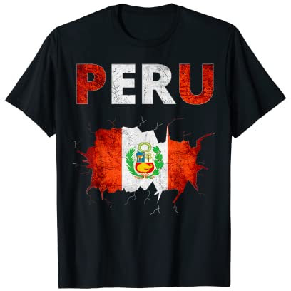 Peru Trikot Fußball Quali Peru Flagge T-Shirt
