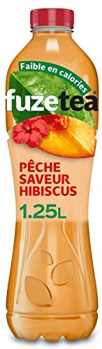 PECHE HIBISCUS 1.25L, FUZETEA, LOT DE 4