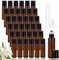 Bouteilles à Rouleaux D'huiles Essentielles, 36 Pièces 5ml Bouteille Roll on Vide En Verre, Flacon Roll on En Verre Avec Rouleau, Rechargeable Bouteille Roll on En Verre, Flacons Roll-On En Verre