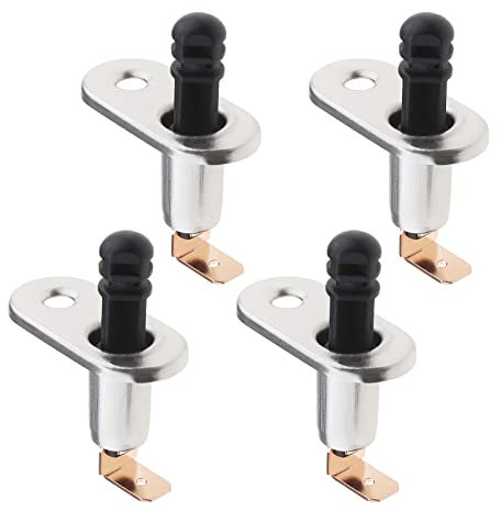 ECSiNG 4 interruptores de Contacto de Puerta, Interruptor momentáneo, Interruptor de presión para Campana de automóvil, lámpara de Techo, lámpara de chasis, notificación de cajuela, Agujero de 4,8 mm