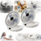 COKEEY Household Dual Purpose Kitchen Fan, USB Rechargeable Wall Hanging Fan, Small Desk Fans, 3 Speed Foldable Desk Wall Mount Fans for Bedroom,Office, Kitchen,Yoga (White-2PCS)