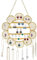 Voyyphixa Sunflower Wall Mounted Earring Rack Jewellery Holder Organizer Gold Grid Wall Organizer Necklaces Holder Hanging Jewelry Storage for Necklaces Bracelet Stud Earrings Display (Flower)