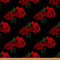 3D Rose Tissus au Metre, rose Tissu imprimé 92x150cm, Tissu d'extérieur fleur romantique, jardin plante Chaise Tissu, Rouge et noir polyester