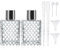 HDCRYSTALGIFTS 2 Stück 100ml/3,4 oz Glas Parfümzerstäuber Portable Sprühflasche Parfum Zerstäuber Nachfüllbar Glas Reise Parfümzerstäuber Klare Glas Ätherisches Öl Behälter