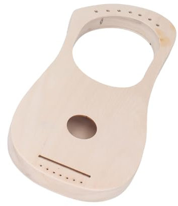 Kit per Arpa a Lira Fai da Te a 7 Corde, Corpo in Tiglio con Corde, Strumenti a Corda per Imparare, Mogano e Metallo per Principianti e Bambini