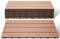Lospitch WPC Terrassenfliesen, 30x60cm Balkon Bodenfliese 60 Stück für 10m², Terrassendielen Klickfliesen Wetterfest, Rutschfest, Pflegeleicht, Gartenfliesen mit Klick-System, Braun
