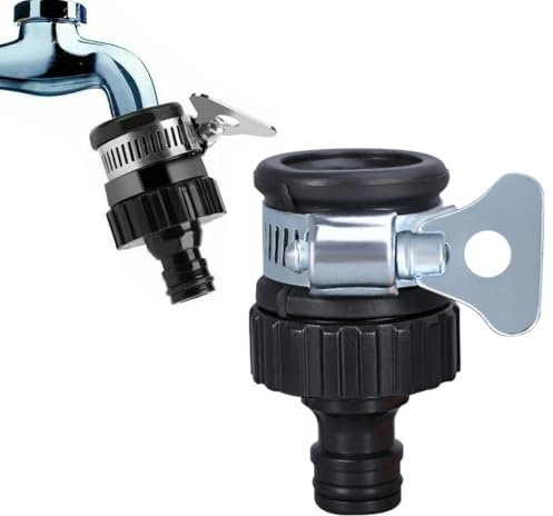 Adattatore per rubinetto senza filettatura, connettore universale per rubinetto, connettore rapido per rubinetto regolabile, diametro 13 mm-24 mm, adattatore per connettore per rubinetto esterno