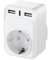 Adaptador Enchufe UK, Adaptador Enchufe Europeo/Español a Reino Unido con 3 USB, Tipo G Plug para Ingles, Inglaterra, Londres, Irlanda, Escocia Adaptadors de Viaje