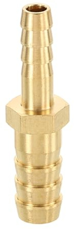 Rebower 1 Pack Brass Hose Barb to Adapter, 3/4(20mm) Barb x 1/2(15mm) for Industrial, Automotive, Fluid Transfer, Home Gardening, and Water Treatment