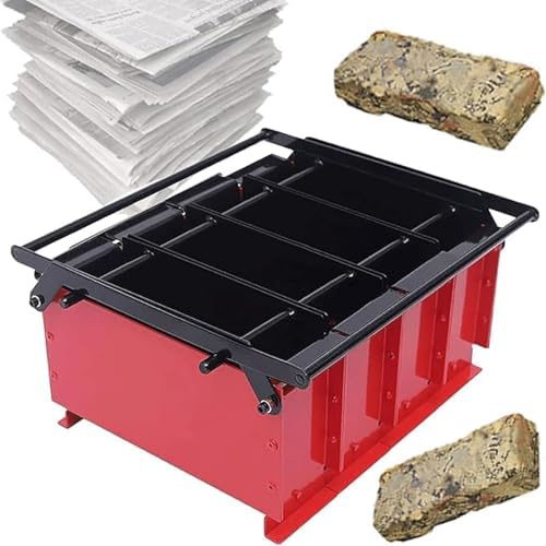 Umweltfreundlicher Papier-Brikett-Maker, Recycling-Zeitung in Feuerblöcke zum Heizen, ideal für Herd, Garten, Kamin