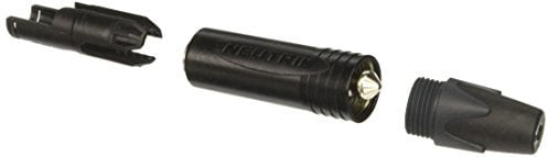 Neutrik NP2X-BAG Klinkenstecker, vernickelte Kontakte, schwarzes Gehäuse, 2 polig, 6.35 mm