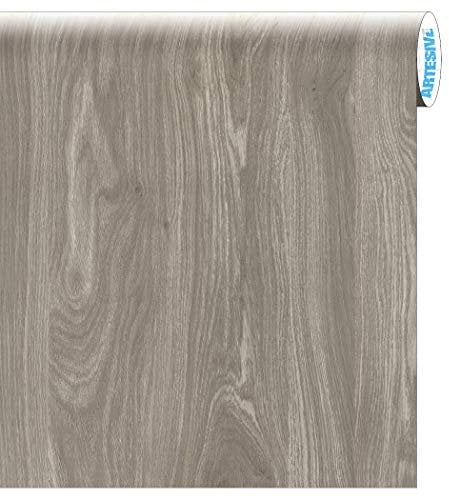 ARTESIVE WD-061 Rovere Grigio larg. 60 cm AL METRO LINEARE - Pellicola Adesiva in vinile effetto legno per interni per rinnovare mobili, porte e oggetti di casa
