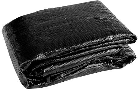 Windhager Unterboden-Gewebe, Anti-Unkrautgewebe, Bändchengewebe, Bodengewebe, wasserdurchlässig, 100 g/ m², 5 x 2 m, schwarz, 06751