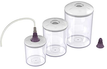 Magic Vac ACO1082 Rund, transparent, Weiß, 3 Stück