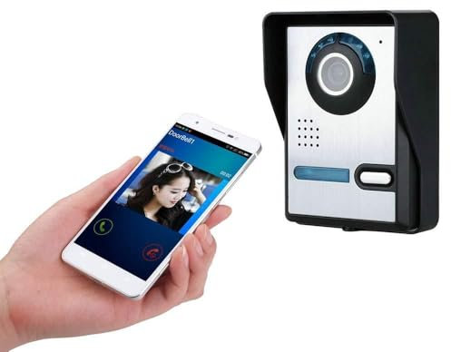 YLXD Videocitofono Campanello Video, WiFi Smart Home, Spioncino Digitale Senza Fili, Telefono Citofono Telecomando Sblocco Visione Notturna Antipioggia Sicurezza Telecamera Sorveglianza