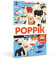 POPPIK 1841051 Sticker-Poster, Tiere der Welt, interaktives Lernposter mit Aufklebern, mehrsprachige Tierweltkarte, für Kinder ab 6 Jahren, 68 x 100 cm