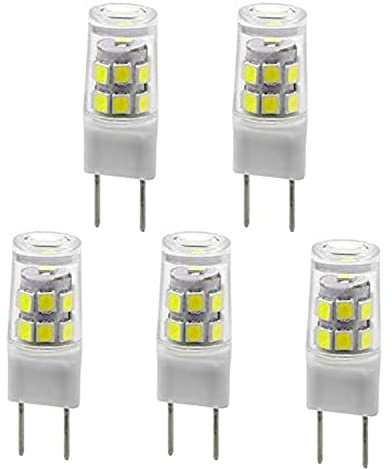 New G8 LED Light Bulb, G8 GY8.6 Bi-pin Base, 3W 120V 20W 35W Halogen Replacement Bulb for Under Counter Kitchen Lighting, Under-Cabinet Light, Puck Light (5-Pack) (White Color)… …