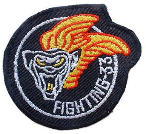 US Navy USN VF-33 Tarsiers Fighter Attack Squadron bestickter Aufnäher zum Aufbügeln
