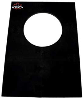 HAN'S DELTA Professioneller Wandschutz für Dartscheiben, schwarz, groß, quadratisch