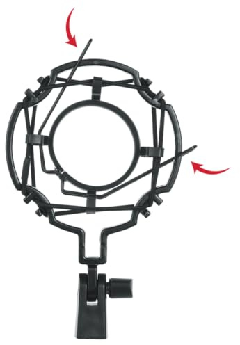 Gator Frameworks Universal Shockmount For Microphones 55-60Mm In Diameter, Reduces Vibration to Improve Recording Quality (GFW-MIC-SM5560)