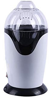 JHNEA Popcorn Maker Machine, Electric Hot Air Popcorn Maker, 1200 W, Healthy Home Made Treats,Black/White