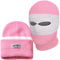 PG Wear Mütze und Sturmhaube 2 in 1 viele Farben (rosa/weiß)