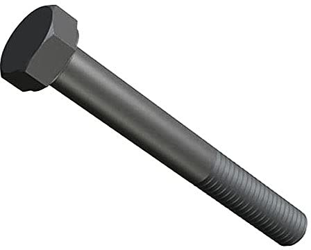 M10x30 Sechskantschrauben, schwarz Hochfester Stahl metrische Kopfschrauben geeignet für Metall, Bauarbeiten, Automobil, Maschinen, Heimwerker, Klasse 10.9 DIN933 10mm x 30mm (5 Stück)