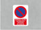Oedim Señal Entrada y Salida de Vehículos Por Favor No Aparcar, Vinilo Adhesivo Monomerico, Decoración Pared, Duradero y Económico