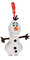 Whitehouse Frozen 2, Bagclip 3D und 2D Plüsch Schlüssel-Anhänger 4 versch. Figuren Set, 12,5 cm ORIGINAL Plüschfigur, super weiches Kuscheltier für Ranzen Rucksack Tasche (Olaf, 3D)