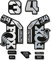 Adesivi compatibili con forcella bici Fox 34 Factory Step Cast 2022