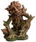 Toolzia Statue d'arbre à poissons, décoration réaliste pour décoration d'aquarium, poisson peut nager à travers le trou du tronc