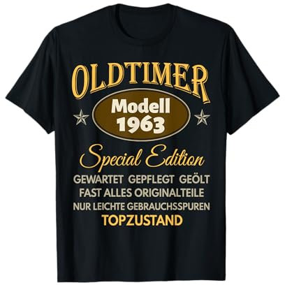 62. Geburtstag Mann Frau 62 Jahre 1963 Deko Lustig Geschenk T-Shirt