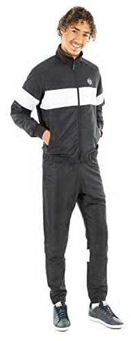 Sergio Tacchini Unisex Board Trainingsanzug, Schwarz, M EU