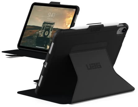 Urban Armor Gear Scout Folio Custodia per Apple iPad 10.9 (10a generazione / 2022) Custodia protettiva [Sportello anteriore magnetico, Wake/Sleep funzione, Apple Pencil supporto] nero