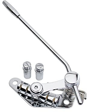 Guyker Tune-O-Matic Style E-Gitarre Brücke Stop Bar Saitenhalter Tremolo kompatibel mit LP SG Guitars TM85, Chrom